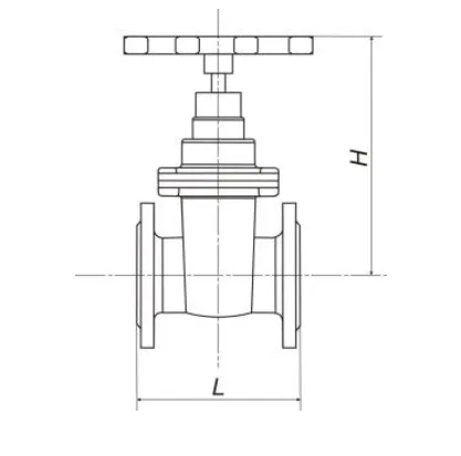 Задвижка клиновая с обрезиненным клином 30ч39р Ду400 Ру10/16 (РФ)
