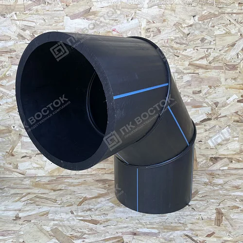 Отвод ПНД ПЭ100 280 мм sdr17 90 градусов сварной 3-сегментный